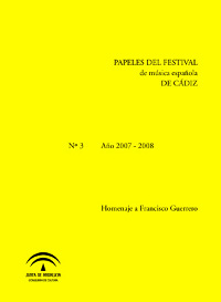 Papeles del Festival de Música Española de Cádiz, n. 3 - 2007