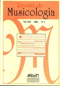 Revista de Musicología, nº1 1998