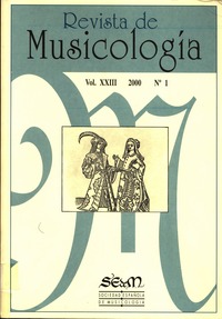 Revista de Musicología, nº1 2000