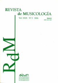 Revista de Musicología, nº2 2006