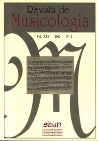 Revista de Musicología, nº2 2002