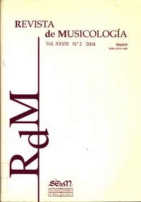 Revista de Musicología, nº2 2004