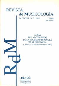 Revista de Musicología, nº2 2005