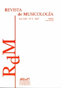 Revista de Musicología, nº2 2007