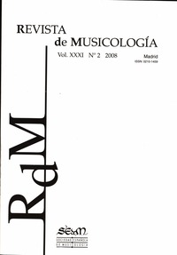 Revista de Musicología, nº2 2008
