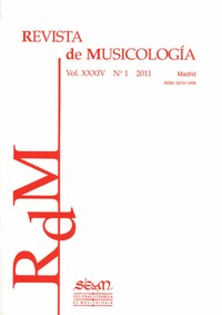 Revista de Musicología, nº1 2011