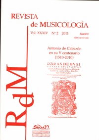 Revista de Musicología, nº2 2011
