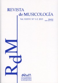 Revista de Musicología, nº1-2 2013