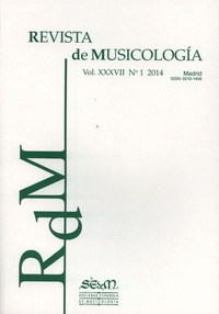 Revista de Musicología, nº1 2014