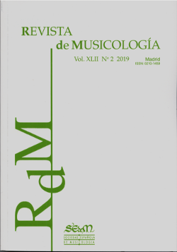 Revista de Musicología. Volumen XLII, nº 2-2019