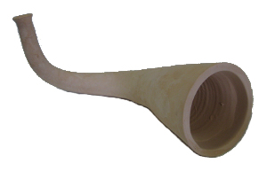 Trompeta natural de cerámica